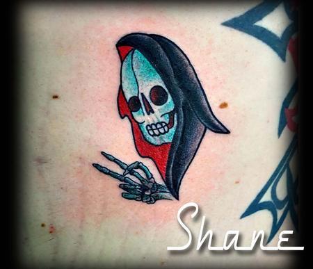 Tattoos - Peaceful Grim Reaper tattoo  - 143860